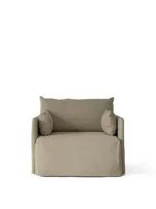 Audo Copenhagen - Offset 1-Seater, Sofa With Loose Cover, Audo Cotlin, Poppy Seed