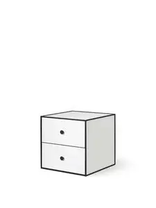 Audo Copenhagen - Frame 35 With 2 Drawers, 35X35X35, White