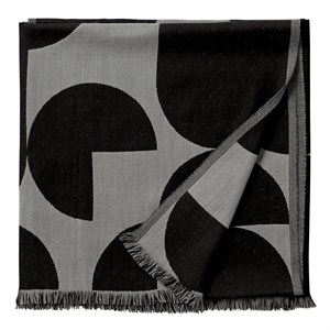 Image of AYTM - Forma Plaid Throw - Light grey/black