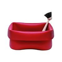 Normann Copenhagen Opvaskebalje med b�rste - r�d