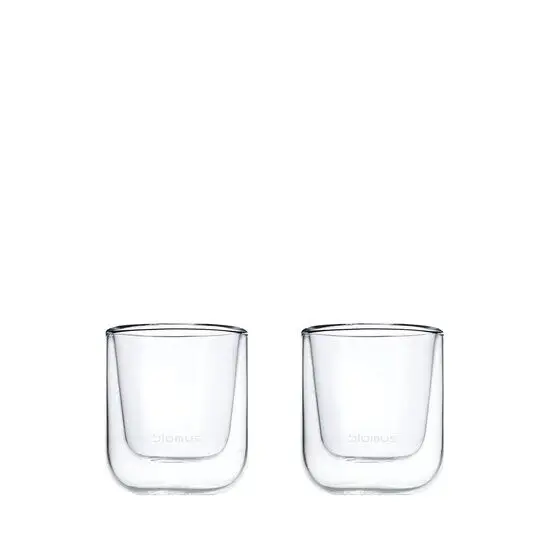 Blomus - Set of 2 Insulated Espresso Glasses  -  - NERO