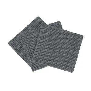 Blomus - Set of 3 Knitted Dish Clothes  - Sharkskin - WIPE PERLA