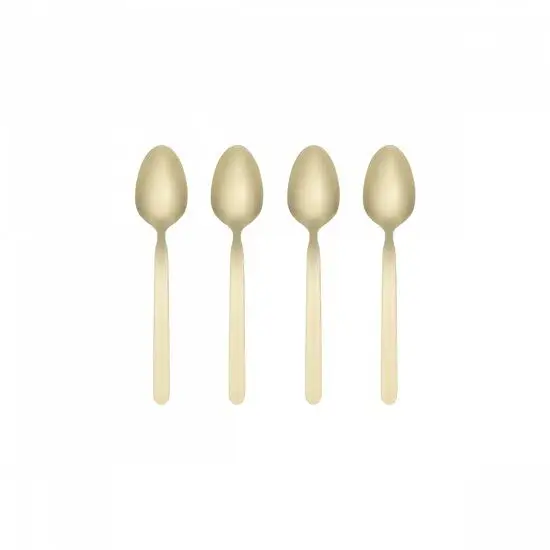 Blomus - Set of 4 Espresso Spoons - STELLA - Champagne