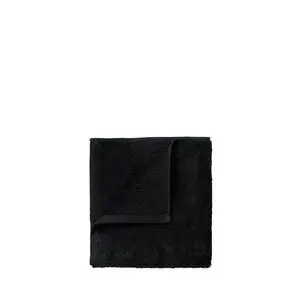 Blomus - Set of 4 Guest Hand Towels  - Black - RIVA
