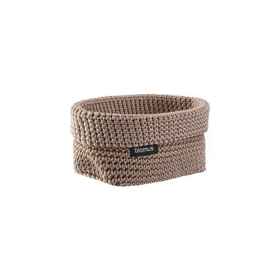 Blomus - Crochet Rope Basket -  M - Bark - TELA