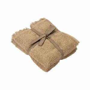 Blomus - Set of 2 Guest Hand Towels  - Tan - FRINO