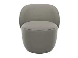 Blomus - Swivel Chair - KUON* fabric: Socia *colour: Taupe* H 71 cm, B 65 cm, T 63 cm