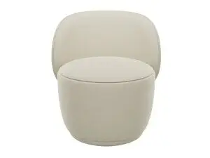 Blomus - Swivel Chair - KUON* fabric: Boucla *colour: Beige* H 71 cm, B 65 cm, T 63 cm