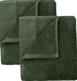 Blomus - Set of 2 Guest Hand Towels, 30 x 50 cm  Agave Green    - RIVA -