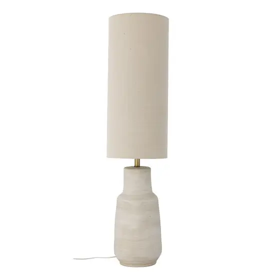 Bloomingville - Linetta Gulv Lampe, Hvid, Stentøj - 113 cm høj