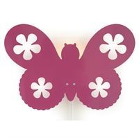 Roommate - Butterfly v�glampe - pink