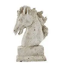 Margit Brandt - Heste Skulptur - H 25 cm  - Cremefarvet