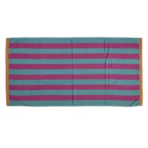 Bahne - Håndklædestribe 70x140 Turkis, pink, orange