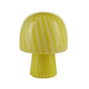 Bahne - Funghi bordlampe med striber - Gul 