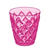 Crystal glas i plastik - Pink (200 ml.)