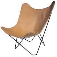 Cuero - Flagermusstolen i l�der, natur
