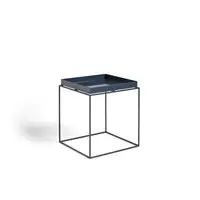 HAY - Bord - Tray Table - medium - Blå - 40x 40 cm - Deep blue high gloss
