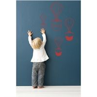 Wall sticker - Ferris Wheel r�d - 1 stk. tilbage