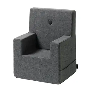 By KlipKlap børnestol - KK Kids chair XL - Blågrå med grå knap