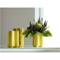 Cardiva - Vase i porcel�n - gul (large)