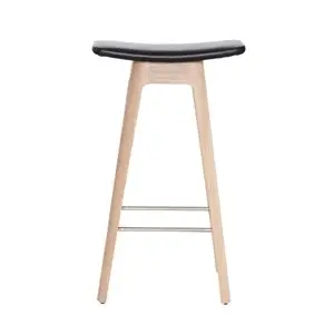 Andersen Furniture - HC1 barstol - Eg med sort lædersæde