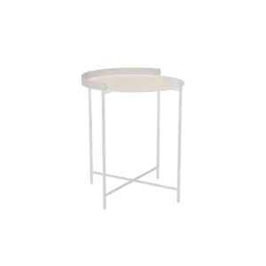 Houe - EDGE Tray table Ø46,5 - Muted Hvid