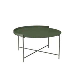 Houe - EDGE Tray table Ø76 - Oliven Grøn