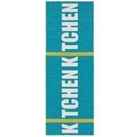 Horredsmattan Plastikt�ppe (70 x 200) - "Kitchen" (turkis)