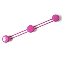 Metal knager�kke fra Rie Elise Larsen - neon pink (spar 50%)