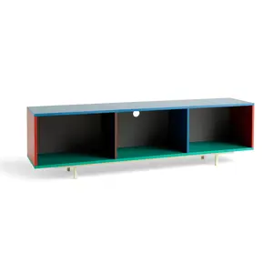 Hay - Reol til Gulv - Colour Cabinet - Multi - Large, B180 X D39 X H51 cm