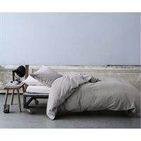 By Nord - stone washed lagen dark grey (230 x 270cm)