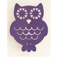 Roommate - Owl v�glampe - lilla  