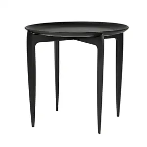 Fritz Hansen - Tray Table - sort - Ø 45 cm