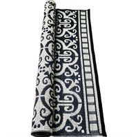 Plastikt�ppe med blomster str. 80 x 270 cm