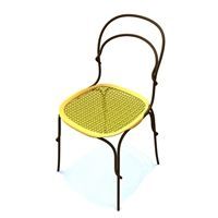 Vigna Chair fra Magis - Stel: Varm gr� - S�de: Gr�/Karry