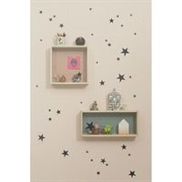 Ferm Living - wallsticker, mini stjerner - sort