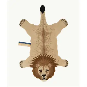 Doing Goods - Moody Lion Gulvtæppe - Large - 152x95x2 cm