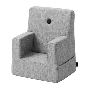 By KlipKlap børnestol - KK Kids chair - Multigrå med grå knap