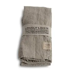 Lovely Linen - Stofserviet - Natural Beige - 45x45 cm