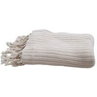 Au Maison - l�kkert t�ppe med frynser i 100% bomuld (130 x 180 cm) - creme