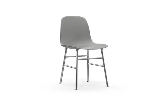 Normann Copenhagen stol - Form Stol  i grå/chrome