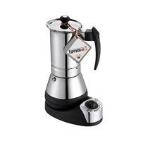 Nova elektrisk espresso kande i rustfri st�l fra G.A.T - 4 cup 