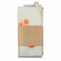 OYOY - viskestykker (2 stk) - print i neon orangepink