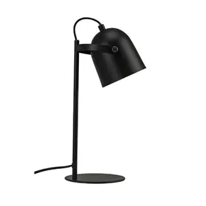 Dyberg Larsen - Oslo bordlampe - Mat sort, Mål: Ø: 11 cm x H: 37 cm