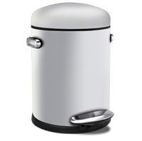 Pedalspand 3 liter i hvid - Simplehuman 