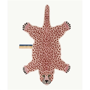 Doing Goods - Pink Leopard Gulvtæppe - Large - 150x88x2 cm