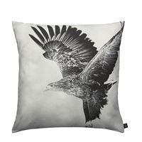 By Nord - Pude med print af �rn (sort/hvid)
