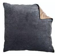 Au maison - pude i velour (charcoal)