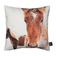By Nord - Baby pude med print af ponyer (30 x 30 cm)