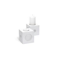 CasiCasi qb mini lysestage i hvid (1 stk.) - 6 stk. tilbage